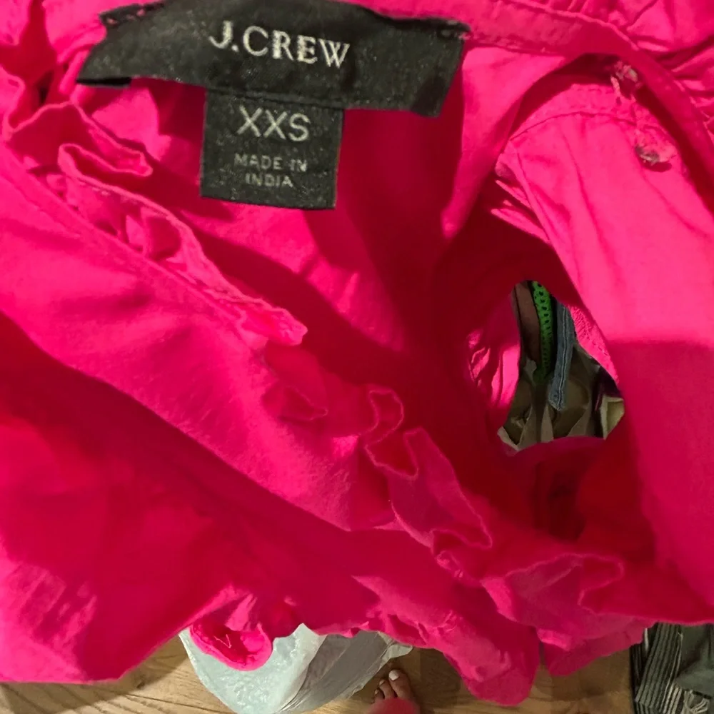 J.Crew Hot Pink tiered sleeveless Dress - Picture 3 of 13